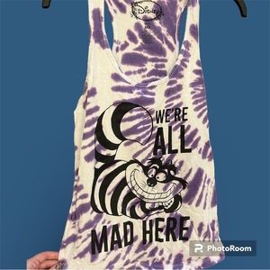 Tie Dye Disney Cheshire Cat Tank Size Medium